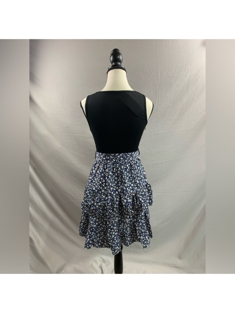 LAST ONE 🔥 Boho Floral Print Belted Layered Hem Dress - Picture 8 of 11